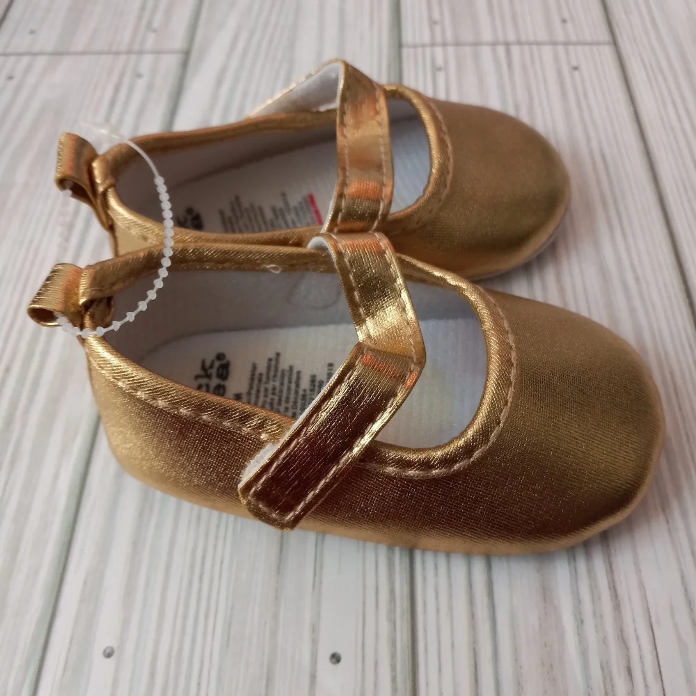 Chick Pea Metallic Baby Shoes